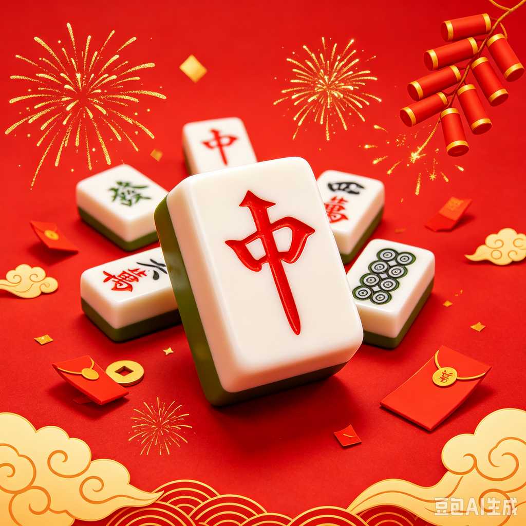 wooden mahjong set