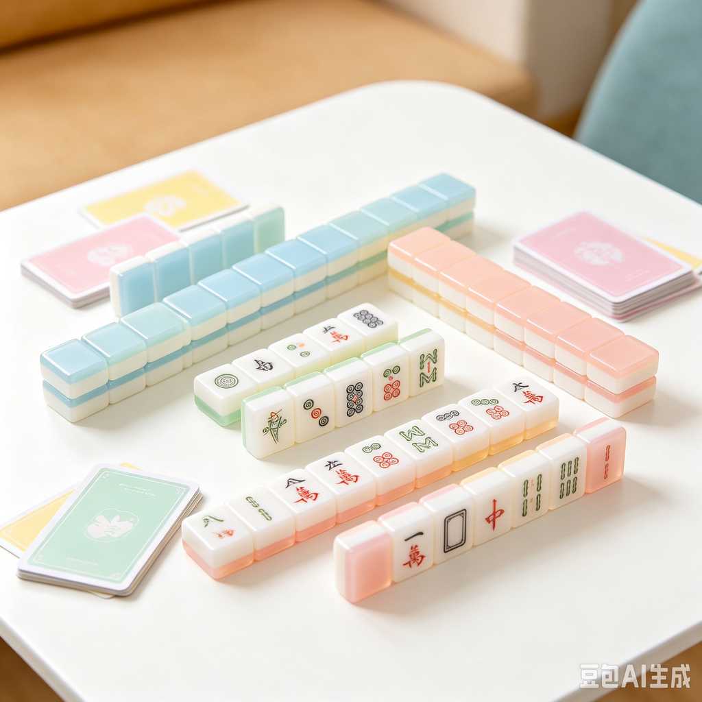 cedar wood mahjong tiles