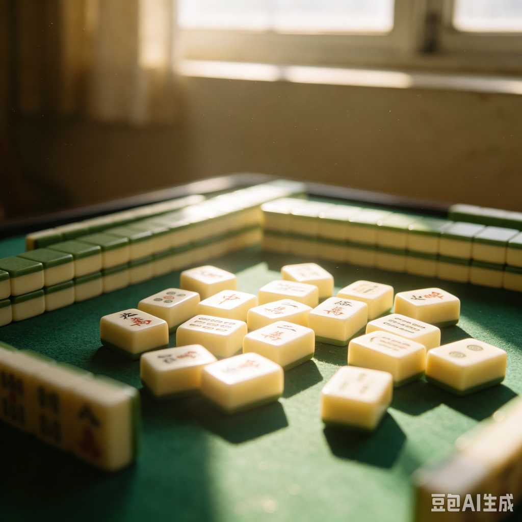modern text mahjong tiles