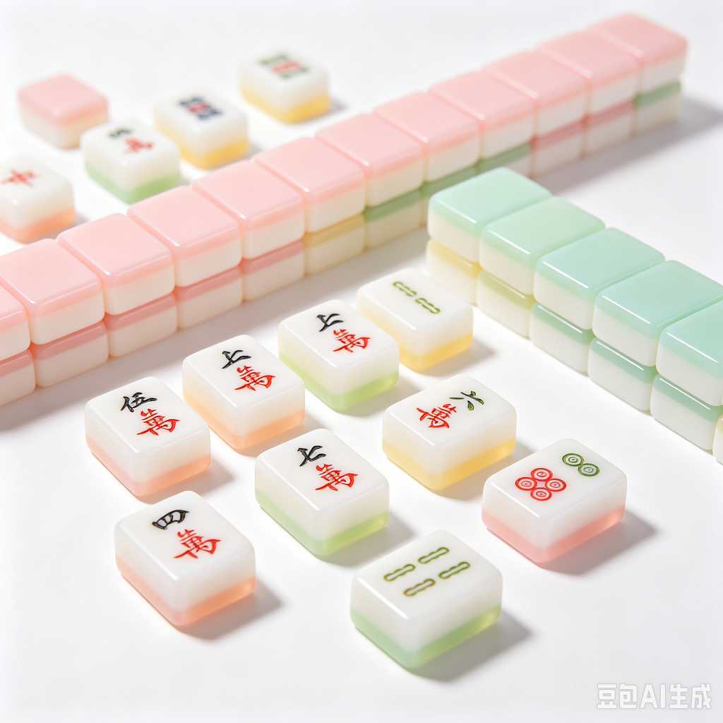 logo engrave mahjong tiles