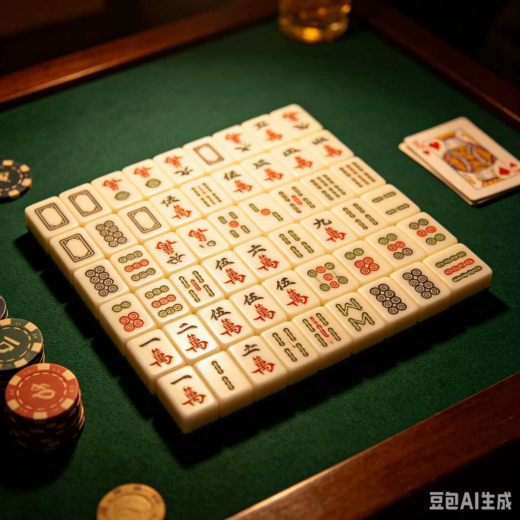 wood mahjong tiles